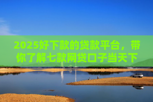 2025好下款的贷款平台，带你了解七款网贷口子当天下款
