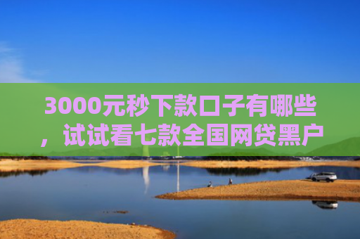 3000元秒下款口子有哪些，试试看七款全国网贷黑户必下款口子