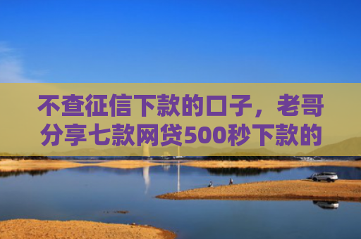 不查征信下款的口子，老哥分享七款网贷500秒下款的口子