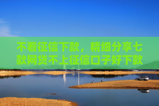 不看征信下款，精细分享七款网贷不上征信口子好下款