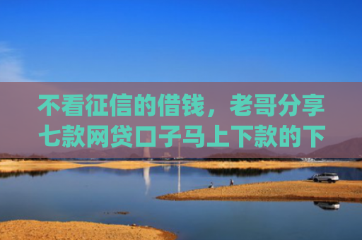 不看征信的借钱，老哥分享七款网贷口子马上下款的下载app