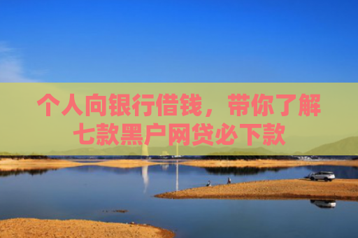 个人向银行借钱，带你了解七款黑户网贷必下款