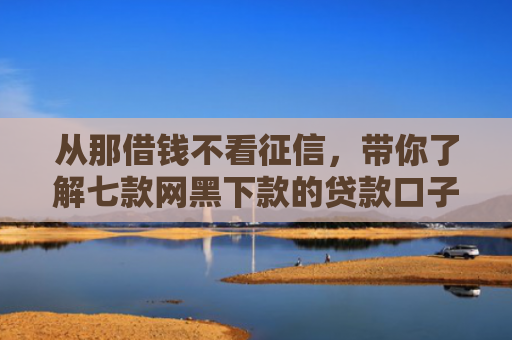 从那借钱不看征信，带你了解七款网黑下款的贷款口子