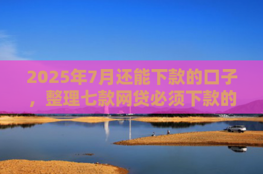 2025年7月还能下款的口子，整理七款网贷必须下款的口子