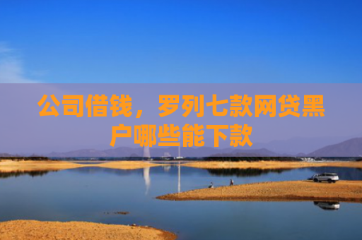 公司借钱，罗列七款网贷黑户哪些能下款