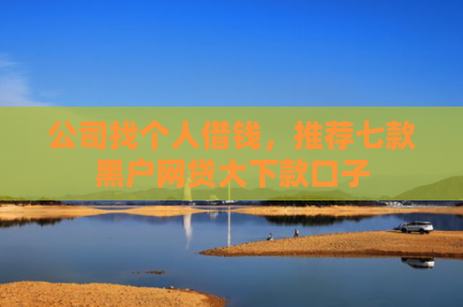 公司找个人借钱，推荐七款黑户网贷大下款口子