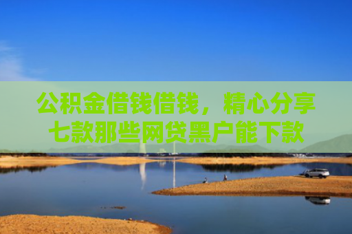 公积金借钱借钱，精心分享七款那些网贷黑户能下款