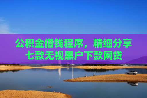 公积金借钱程序，精细分享七款无视黑户下款网贷