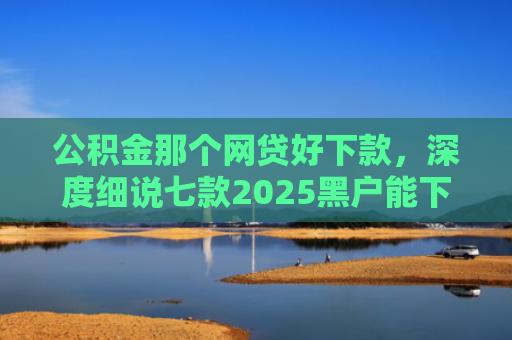 公积金那个网贷好下款，深度细说七款2025黑户能下款网贷