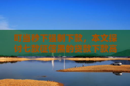 叮当秒下强制下款，本文探讨七款征信黑的贷款下款高口子