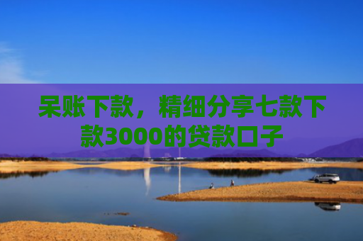 呆账下款，精细分享七款下款3000的贷款口子