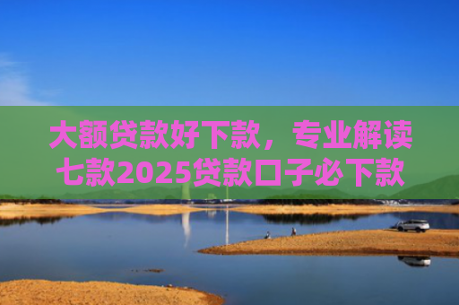大额贷款好下款，专业解读七款2025贷款口子必下款