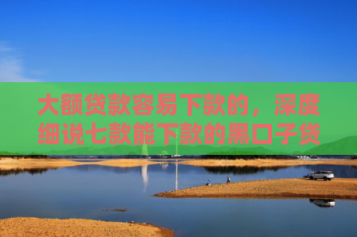 大额贷款容易下款的，深度细说七款能下款的黑口子贷款