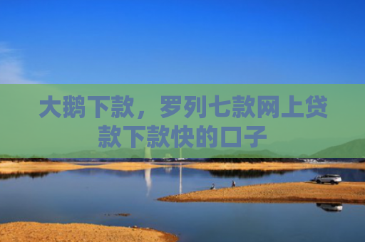 大鹅下款，罗列七款网上贷款下款快的口子