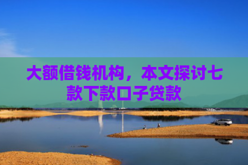 大额借钱机构，本文探讨七款下款口子贷款