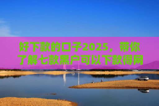 好下款的口子2025，带你了解七款黑户可以下款得网贷