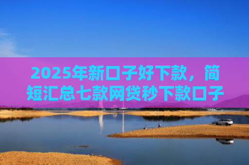 2025年新口子好下款，简短汇总七款网贷秒下款口子有