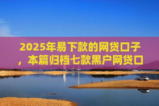 2025年易下款的网贷口子，本篇归档七款黑户网贷口子包下款