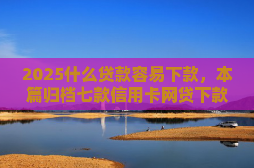 2025什么贷款容易下款，本篇归档七款信用卡网贷下款口子