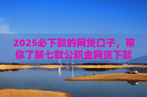 2025必下款的网贷口子，带你了解七款公积金网贷下款口子