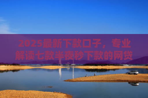 2025最新下款口子，专业解读七款半夜秒下款的网贷口子