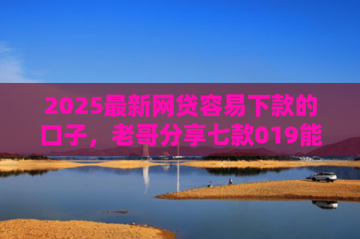 2025最新网贷容易下款的口子，老哥分享七款019能下款的网贷口子