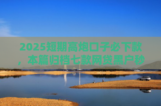 2025短期高炮口子必下款，本篇归档七款网贷黑户秒下款口子