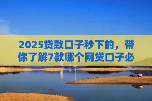 2025贷款口子秒下的，带你了解7款哪个网贷口子必下款