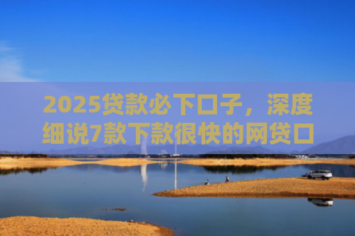 2025贷款必下口子，深度细说7款下款很快的网贷口子