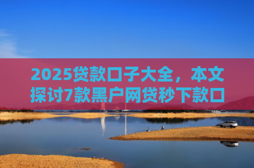 2025贷款口子大全，本文探讨7款黑户网贷秒下款口子