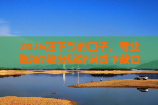 2025还下款的口子，专业概括7款分期好网贷下款口子
