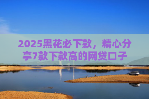 2025黑花必下款，精心分享7款下款高的网贷口子