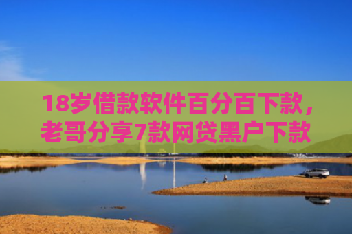 18岁借款软件百分百下款，老哥分享7款网贷黑户下款口子