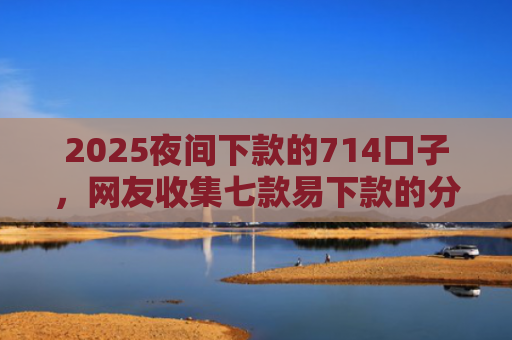 2025夜间下款的714口子，网友收集七款易下款的分期网贷口子