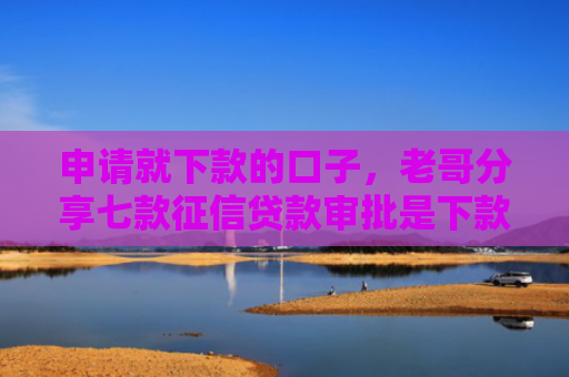 申请就下款的口子，老哥分享七款征信贷款审批是下款吗