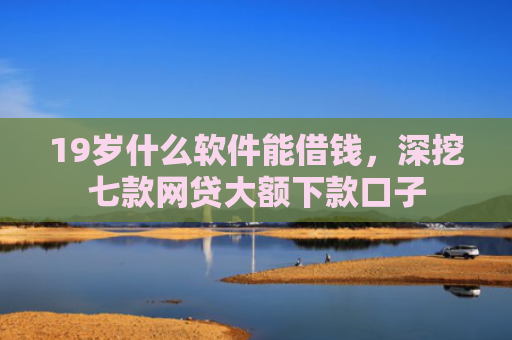 19岁什么软件能借钱，深挖七款网贷大额下款口子