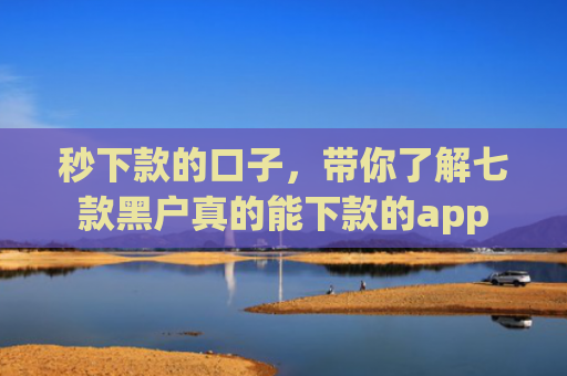 秒下款的口子，带你了解七款黑户真的能下款的app