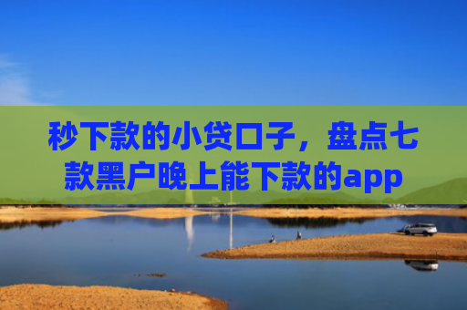 秒下款的小贷口子，盘点七款黑户晚上能下款的app