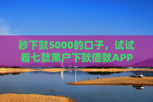 秒下款5000的口子，试试看七款黑户下款借款APP