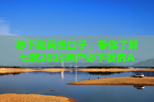 秒下款网贷口子，带你了解七款2025黑户必下款的APP