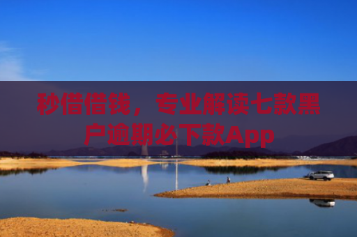 秒借借钱，专业解读七款黑户逾期必下款App