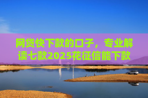 网贷快下款的口子，专业解读七款2025花征信能下款的app