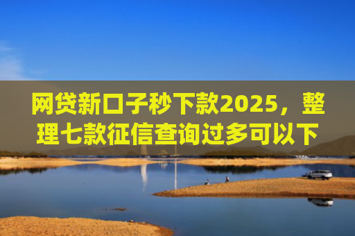网贷新口子秒下款2025，整理七款征信查询过多可以下款的app