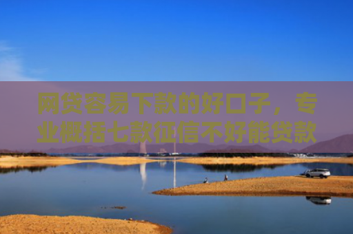 网贷容易下款的好口子，专业概括七款征信不好能贷款能下款的APP