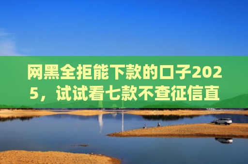 网黑全拒能下款的口子2025，试试看七款不查征信直接下款的app有哪些