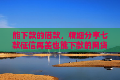 能下款的借款，精细分享七款征信再差也能下款的网贷