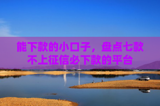 能下款的小口子，盘点七款不上征信必下款的平台