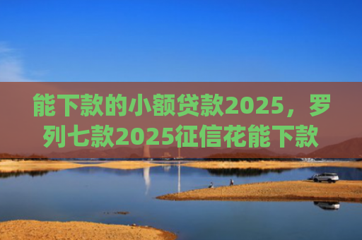 能下款的小额贷款2025，罗列七款2025征信花能下款的正规网贷app