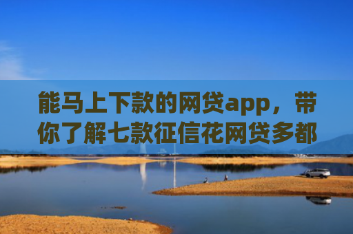 能马上下款的网贷app，带你了解七款征信花网贷多都不下款