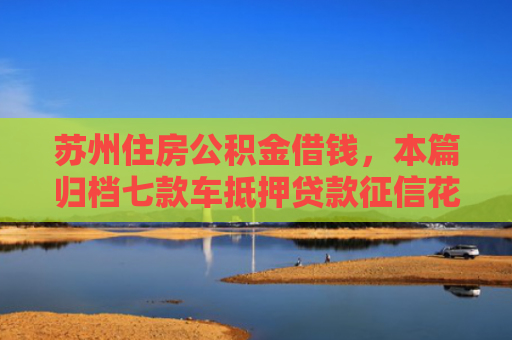 苏州住房公积金借钱，本篇归档七款车抵押贷款征信花了能下款吗